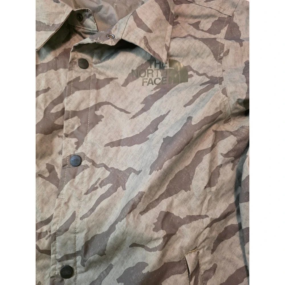 The North Face DryVent Jacket Mens Size S Green Camo Tiger Stripe Coaches